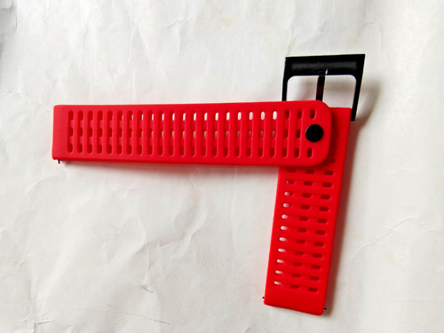 Red silicone watch - strap, for